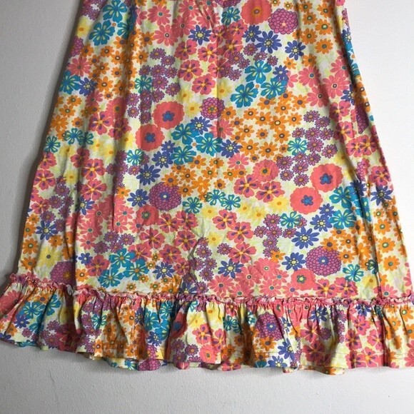 Hanna andersson ladies bright colorful flowers skirt size small boho - Picture 3 of 9